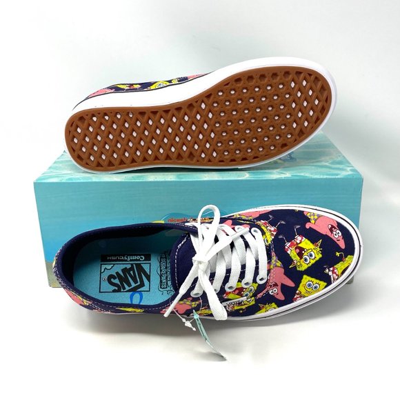 💖MEGA SALE💖Vans Sponge Bob ComfyCush Canvas Purple Low Top Men's VN0A3WM7YZ1 - Picture 4 of 11